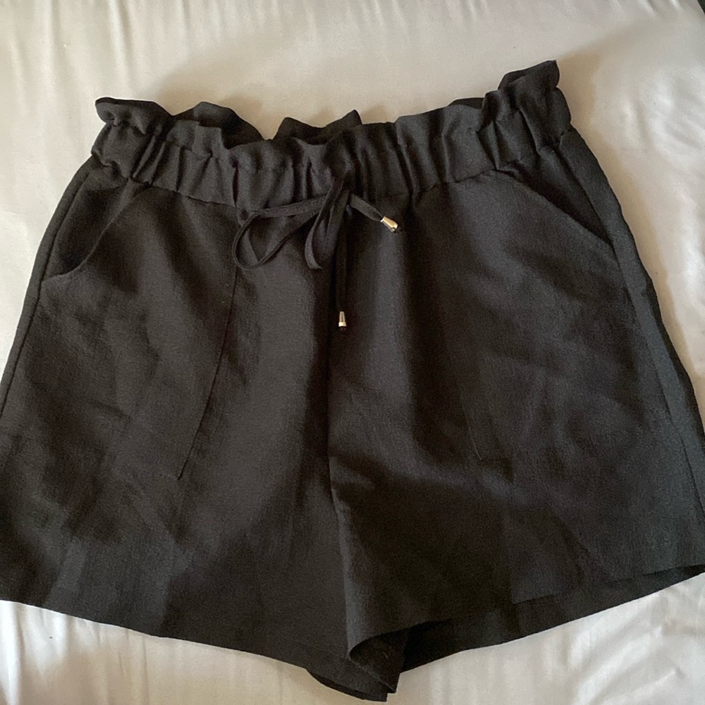 Black High Waisted Shorts